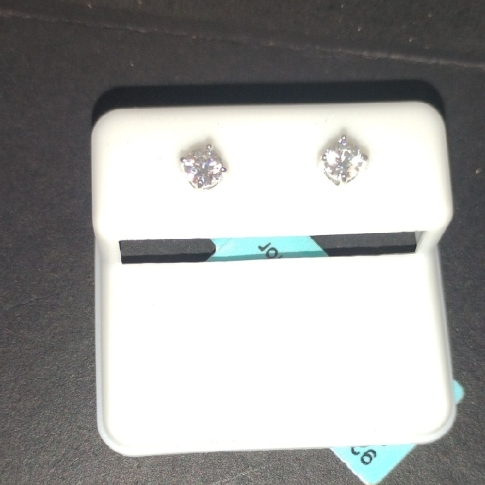 Sterling Silver Moissanite Earrings
